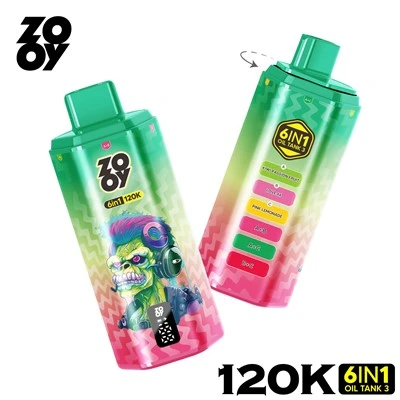 Jednorázová elektronická cigareta ZOOY 6 V 1 120K